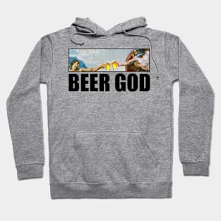 Beer God The Creation of Man Hoodie